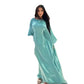 Robe longue élégante en satin fluide pour femmes