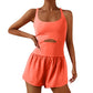 Athletic Romper One-piece Jumpsuit Shorts for Women