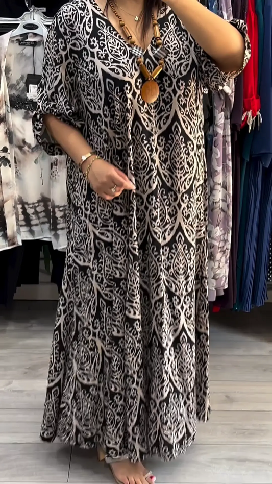 🔥💖[M-4XL] Robe tendance à motif imprimé.