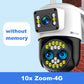 Caméra de Surveillance HD à Vision Nocturne Double Écran